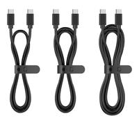 Essentielb - Câble Usb C Pack 3 Câbles Usb-C 0.5/1/2 M Noir