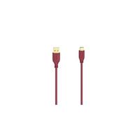 Cable USB-C Flexi-Slim, USB 2 .0, 480 Mbit/s, rouge, 0,75 m