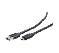 Câble USB-C GEMBIRD CCP-USB3-AMCM-6 - 1.8m - Noir - Double blindage - Synchronisation et charge