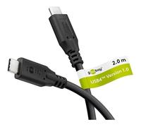 Câble USB-C - GOOBAY - 4.0 - 2 m - 100 W - 40 Gb/s - 8K UHD