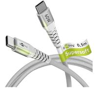 Câble USB-C - GOOBAY - 70192 - 0,5m - Charge rapide 60W - Tressé flexible et durable