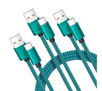 Cable USB C iPhone 16 15 Pro Max,Câble Chargeur USB vers Type C 1M/2M/3M 3 Pack,Cordon Charger Rapide Nylon pour Voiture,Samsung S25 S24 S23 S22 Plus,A55 A54 A53 A52,A32 A42,Tab S9,iPad Air