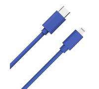 Câble USB C/Lightning 1m 3A Bleu WOW