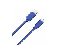 Câble USB C/Lightning 1m - 3A WOW Bleu