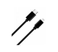 Câble USB C/Lightning 1m - 3A WOW Noir