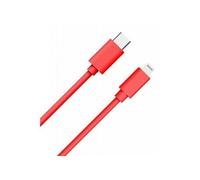 Câble USB C/Lightning 1m - 3A WOW Rouge