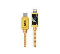 Câble USB-C Lightning 20W 1m Series Vanguard Affichage LED Ultra Rapide Wekome Dorée