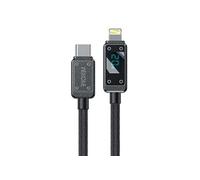 Câble USB-C Lightning 20W 1m Series Vanguard Affichage LED Ultra Rapide Wekome Noir