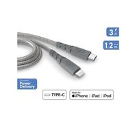 Bigben Connected Câble USB-C/Lightning Force Power Ultra-renforcé Certifié MFi 1,2 m Gris