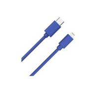 Câble USB C/Lightning 1m - 3A WOW Bleu