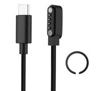 Câble USB-C Magnétique pour PLAUD Note Pro AI/KI &Note AI/KI Voice Recorder | 1M Chargeur Magnétique Portable avec Anneau Magnétique et Adaptateur USB-C vers USB-A (7.62 mm Noir)