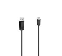 Hama Câble USB-A vers USB-C 0,75 m – USB 2.0 480 Mbps, Anti-pliage, Garantie 10 ans – Noir