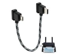 Câble USB-C Micro USB OTG 15 cm Angle 90° Nylon pour Drone DJI Mavic Air 2 | OTG Transfert de Données Stable, Nylon Tressé, Connecteur 90°, Câble 15 cm, Compatible Micro USB