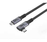 Câble USB-C MicroConnect Premium 3 m, 20 Gbit/s, 100 W, USB 3.2 Gen 2x2, coudé,