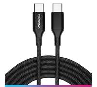 Câble USB-C - ONIVERSE - Type C vers Type C 3 m - Charge rapide 2 4 A - Tressé renforcé - Compatible PS5/Xbox/Switch/iPhone 15
