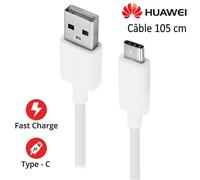 Câble USB-C Original 102 cm Pour HUAWEI P20 Pro - P20 Lite - P20 - P10+ - P10 - P9 Plus - P9