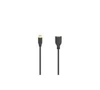 Câble USB-C OTG Flexi-Slim, USB 2.0, 480 Mbit/s, noir, 0,15 m