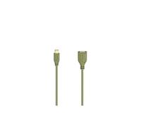 Câble USB-C-OTG Flexi-Slim, USB 2.0, 480 Mbit/s, Turtle Green, 0,15m