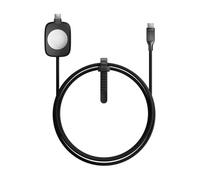 Nomad Goods - Câble USB-C 2-en-1 en carbure de tungstène 100W pour Apple Watch, AirPods, iPhone