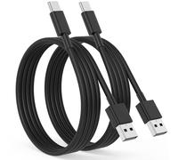 Cable USB C pour iPhone 16 15 Pro Max Plus,USB C vers USB Charge Rapide [2M/Lot de 2] Câble USB Type C Cable Voiture pour Apple CarPlay Compatible avec Samsung S25 S24 S23,iPad Pro-Noir