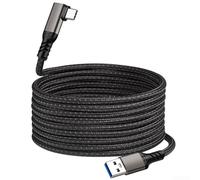 Câble USB C pour Meta Link, câble de données USB 3.2 Gen 10 Gbit/s, charge rapide 3 A, câble de connexion pour casque VR PC, noir (5)