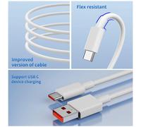 Câble USB C pour Redmi Note 11 11S 12 Charge Rapide Câble Type C 120W 6A Câble USB C vers USB C 2M Charge Turbo Câble USB C pour Pad 5 Mi 11 Lite 10 Pro POCO X4 M4 Pro, 2Pack