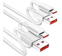 Câble USB C pour Xiaomi Redmi Note 11 11S 12 Charge Rapide Câble Type C 120W 6A Câble USB C vers USB C 2M Charge Turbo Câble USB C pour Xiaomi Pad 5 Xiaomi Mi 11 Lite 10 Pro POCO X4 M4 Pro, 2Pack