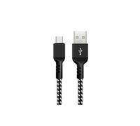 câble USB C, supportant Fast Charge, transfert de données, 2.4A, 5V/2.4A, noir, longueur 2m, MCE482