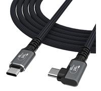 Câble USB-C Thunderbolt 4 240 W 1,5 m coudé 4K - Noir