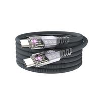 Câble USB C Thunderbolt 4 40 Gbps, charge rapide 120 W, câble de données USB 4, 8K @ 60 Hz, 4K @ 120 Hz USB C vers USB C pour MacBook, Dock, PSSD, iPhone 16, ordinateur portable, Android Auto, eGPU, 1