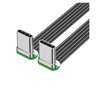 Câble USB C Type C Mince Et Flexible, 20W, Transfert Puissant De 480Mbps for Plusieurs Appareils De Téléphonie Mobile, Longueur en Option(0.3m,Double Straight Head)
