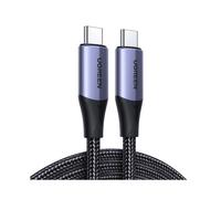 UGREEN Câble USB‑C vers USB‑C 80150 — 1 m, USB 3.2 Gen2, 100W, 10 Gbps, 4K@60Hz, Noir