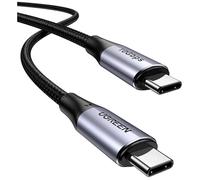 UGREEN Câble USB‑C vers USB‑C 80150 — 1 m, USB 3.2 Gen2, 100W, 10 Gbps, 4K@60Hz, Noir