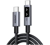 UGREEN Uno Câble USB C vers USB C PD 100W 20V 5A Charge Rapide en Nylon Compatible avec MacBook iPad iPhone 16 Plus Pro Max 15 Galaxy S24 Plus Ultra S23 S22 A55 A35 A15 Steam Deck PS5 Manette (2M)