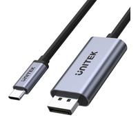 UNITEK Câble USB-C vers DisplayPort V1409A 1,8 m DP 1.2 4K@60Hz Noir/Gris