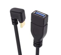 Câble Usb-C Usb 3.1 Type-C Mâle Vers Usb 3.0-A Femelle 10 Gbit/S Otg Data Power Cable Opposite U Shape Back Angle[Z1212]