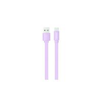 Câble USB-C /USB-A plat 1 m - lavande pastel