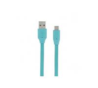 Câble plat USB Type C 1 m menthe