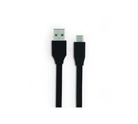 mooov 732093 Câble USB-C/USB-A Plat 3 M - Noir