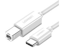 Câble USB-C - USB-B 2.0 pour imprimante et scanner, 1,5 m, blanc