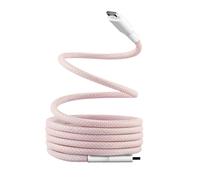 Câble Usb-c/usb-c 1.5m Gaine Aimantée_x000d_ Rose