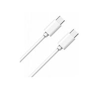 Câble USB C/USB C 1m - 3A WOW Blanc