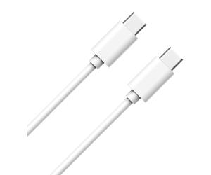 Câble USB C / USB C 3A 2m PD 60W Blanc WOW