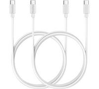 Cable USB-C USB-C Blanc 1m pour DJI RC / DJI RC PRO radiocommande pour Drone [LOT 2] Phonillico® Blanc G