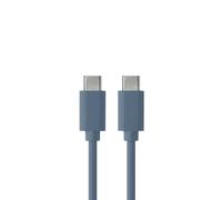 Câble USB-C/USB-C en silicone - USB 2.0 - Charge 3A/60W - 1.50m - bleu nuit