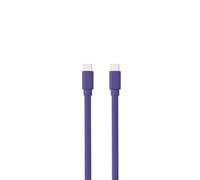 Câble USB-C/USB-C en silicone - USB 2.0 - Charge 3A/60W - 1.50m - vert kaki