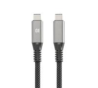 Câble USB-C/USB-C mâle/mâle 1m - USB 4.0 - charge 240W (3A/20V) - 40Gbps - tressé - connecteurs renforcés