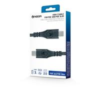 Câble USB-C/USB-C - NACON - 3m - Compatible PS5 - Transfert de données - Charge rapide