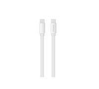Câble USB-C / USB-C plat 3 m - blanc