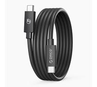 Câble USB-C USB4 Thunderbolt 5 80 Gbit/s 240 W 1 m - Noir